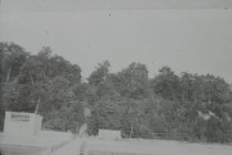 Looking west at bluffs from Lake Michigan